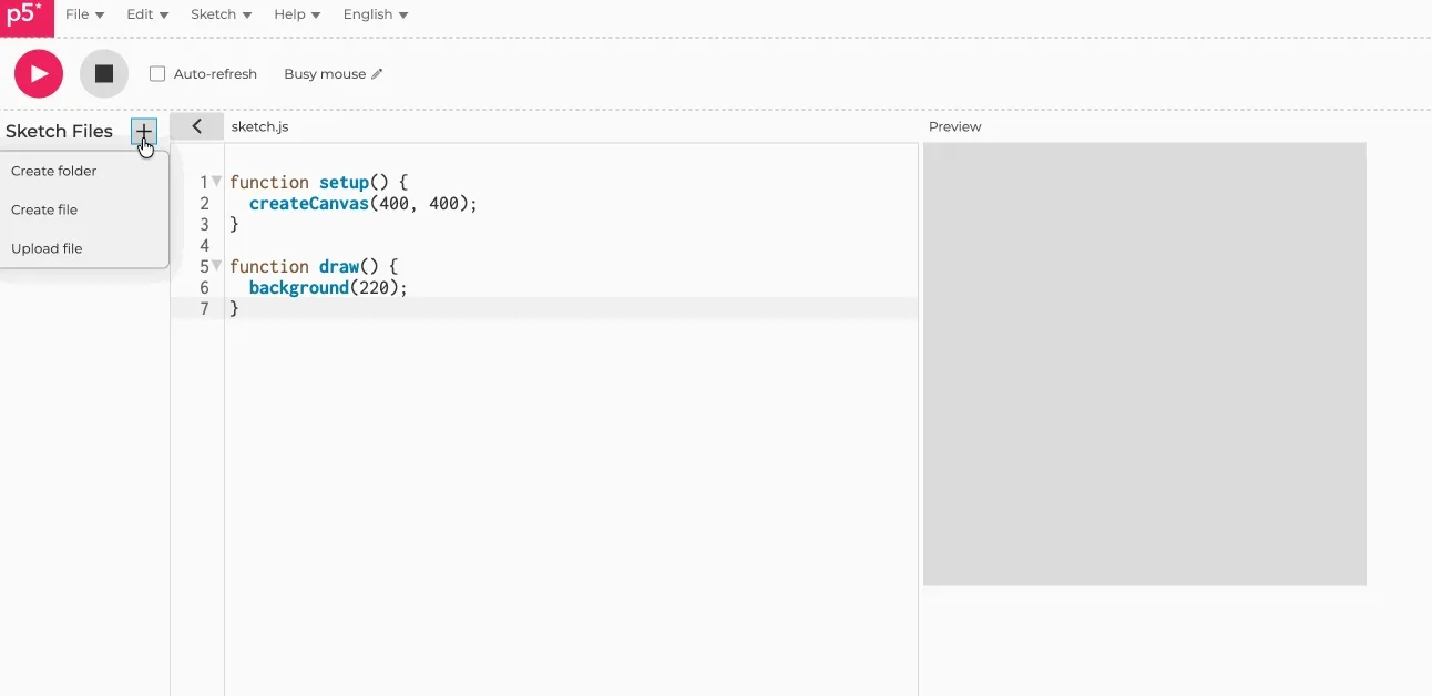 Uploading a file