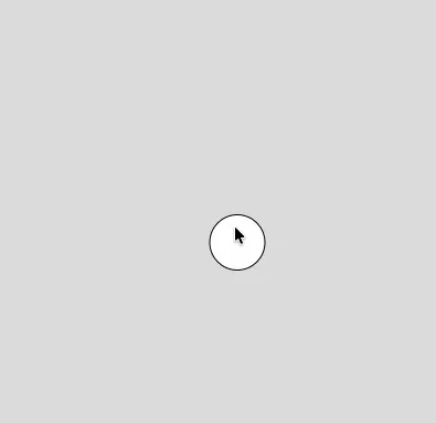 Circle following mouse cursor